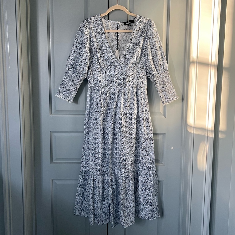 Ditsy floral maxi dress